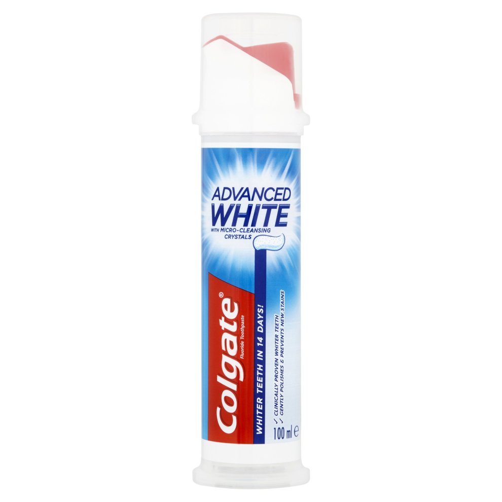 Colgate Toothpaste Advanced Whitening Pump 100ml