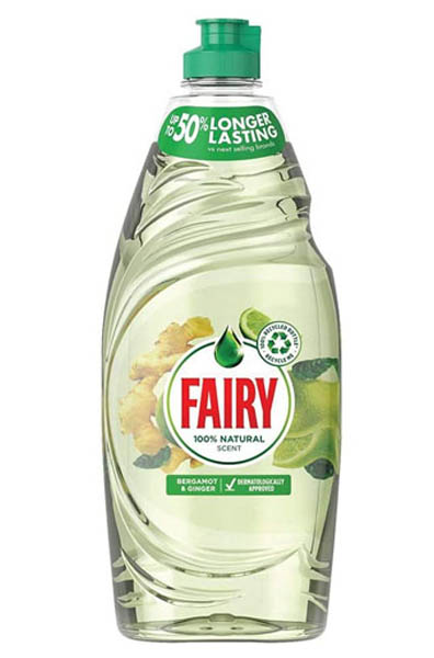 Fairy Liquide vaisselle (430 ml) 100% naturel parfum bergamote