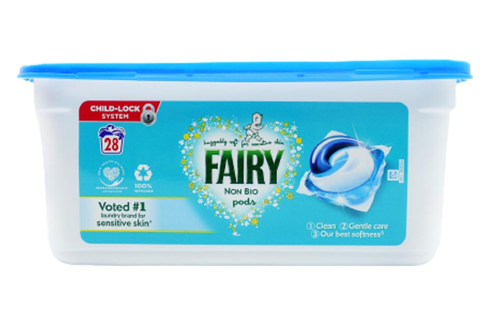 Fairy Non Bio Pods Laundry detergent tablets 28 washes