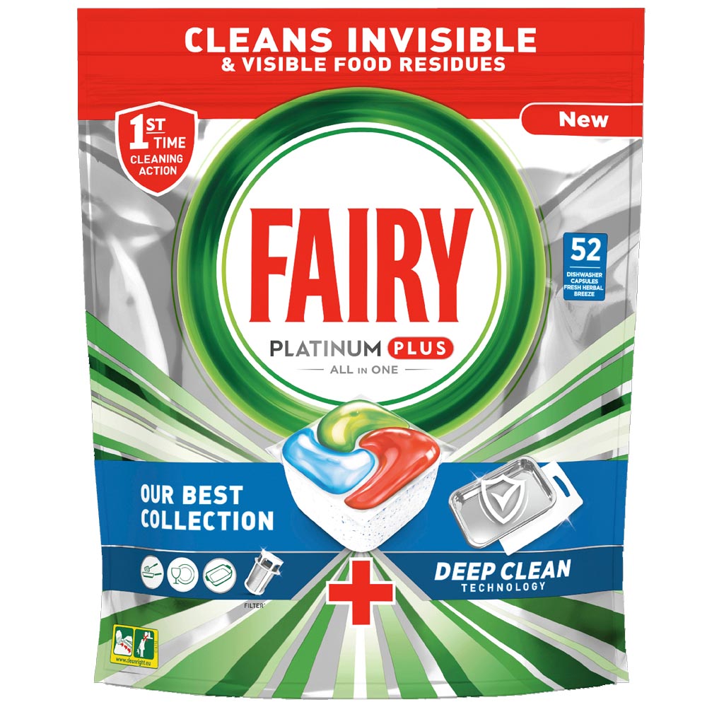 Fairy One Platinum plus Deep Clean 52kpl