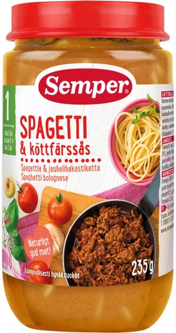 Semper Spaghetti bolognese 235g 1 year | Laplandia Market