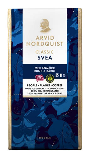 ARVID NORDQUIST Classic Svea sj coffee 500g UTZ (medium roast)