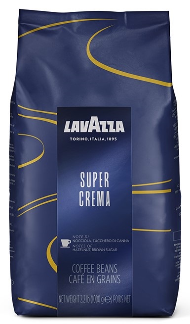 Lavazza Espresso Super Crema Coffee Beans 1000g