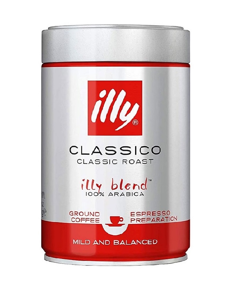Illy Espresso Classico Medium Roast Ground Coffee 250g