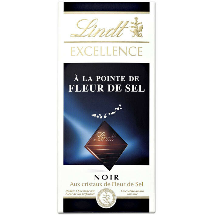 Lindt Sea Salt Dark Chocolate Bar 100g
