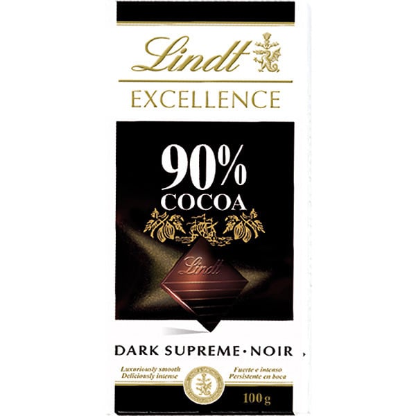 Lindt Excellence 90% Dark Chocolate 100g