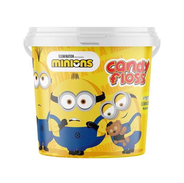 Cotton candy Minions bucket 50g 
