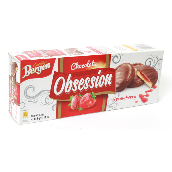 Bergen Obsession Strawberry Cookies 145g