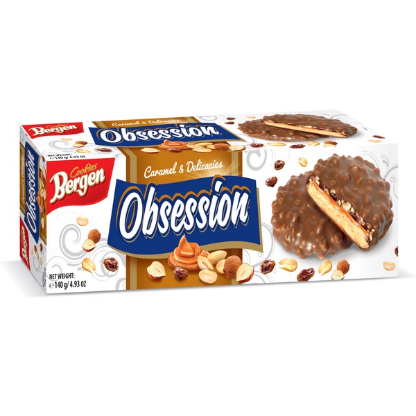 Bergen Obsession Caramel & Nut Cookies 140g