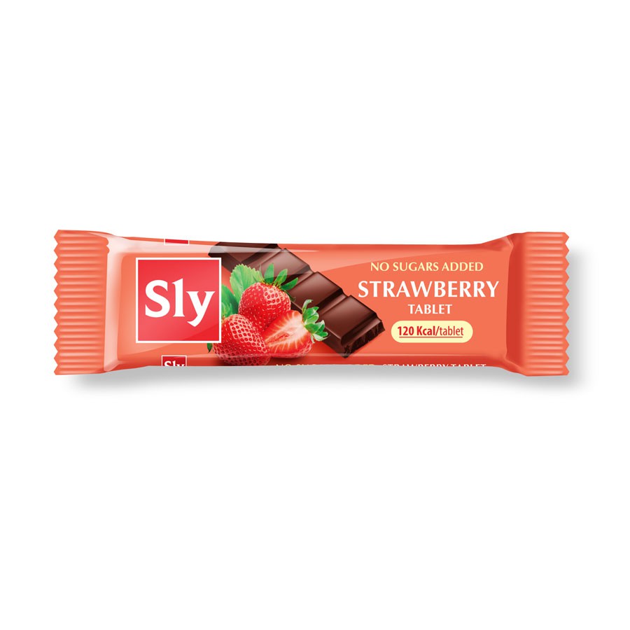 Sly Strawberry Chocolate With No Added Sugars 25g
