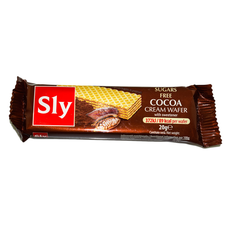 Sly Cocoa Wafers No Added Sugar 20g&nbsp; 
