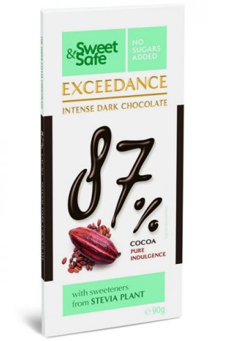 Sly Exceedance Premium Dark Chocolate 87% 90g