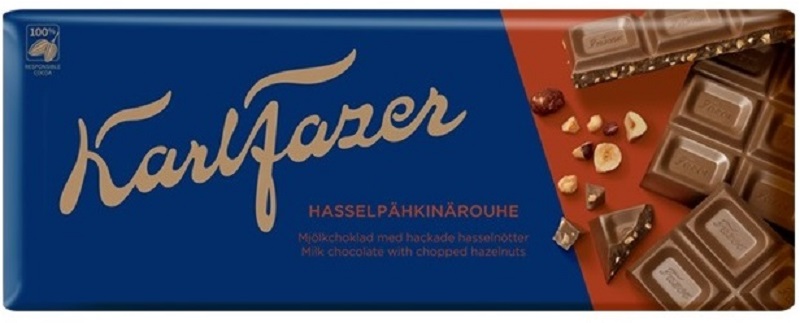 Fazer Milk Chocolate With Chopped Hazelnut 200g