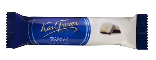 Fazer Milk & White Chocolate bar 38g