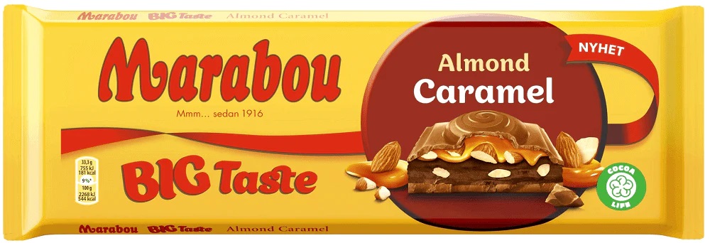 Marabou Big Taste Almond Caramel 300g 7622201424329
