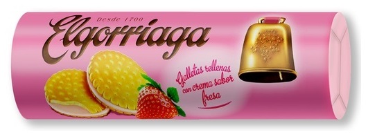 Elgorriaga Strawberry Flavour Filled Biscuits 500g