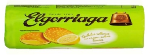 Elgoriagga Lemon Flavour Filled Biscuits 500g