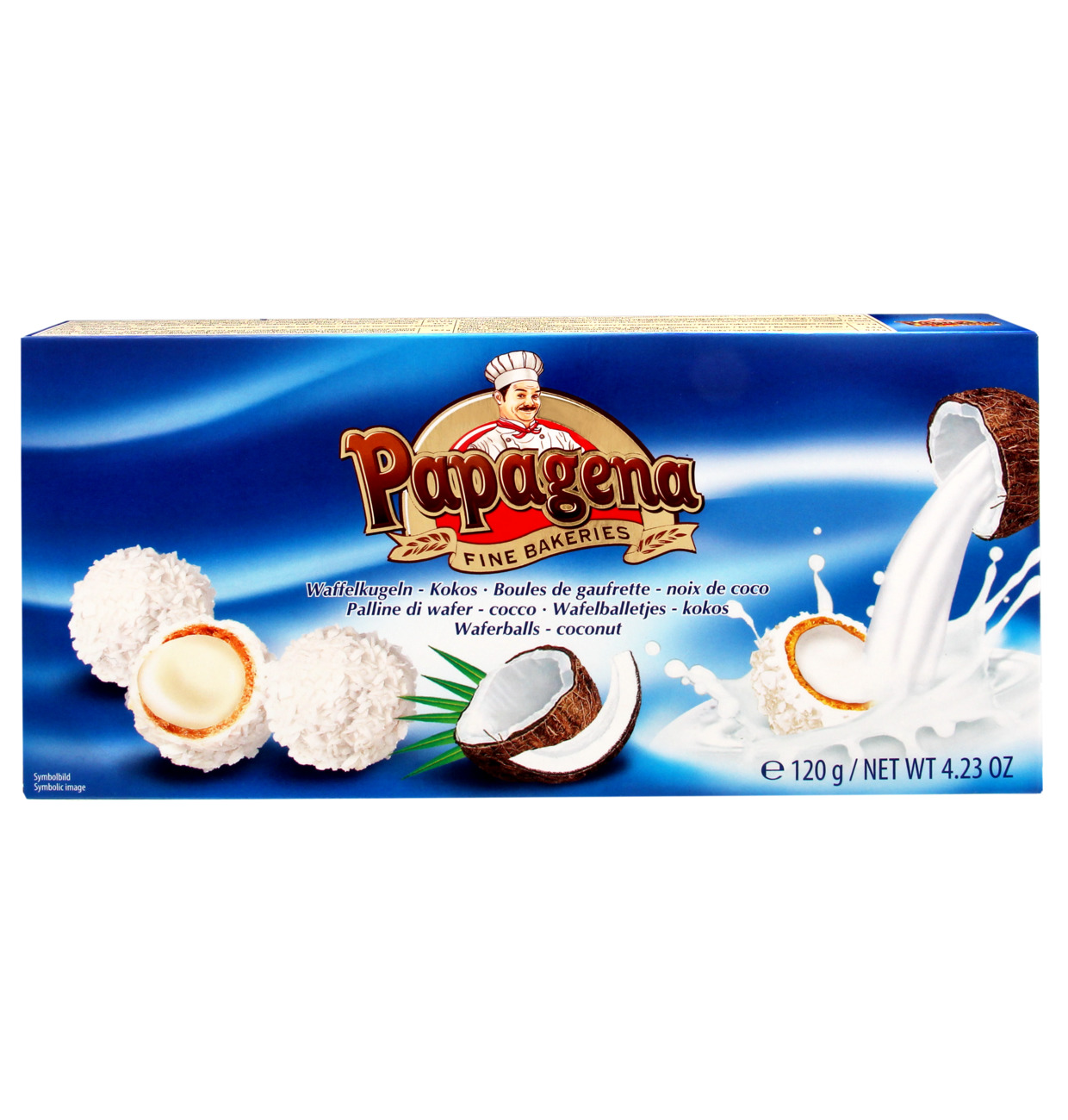 Papagena  Wafer Balls With Creamy Coconut 120g