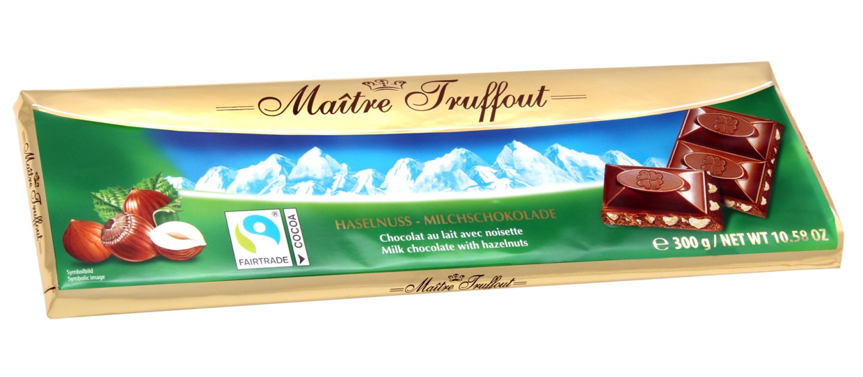 Maître Truffout Milk Chocolate Hazelnut 300g
