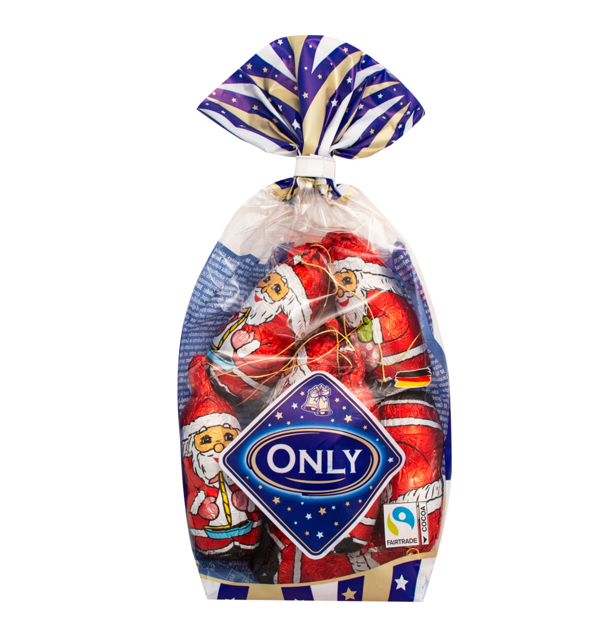 Only Milk chocolate Santa Clauses 100g 