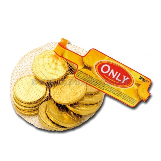 Only Chocolate Gold Coins 100g
