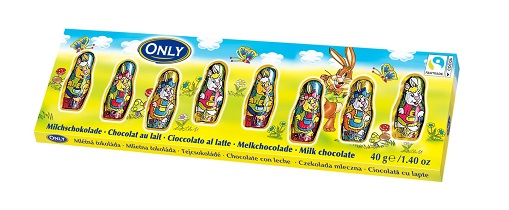 Only Milk chocolate Easter bunnies 40g