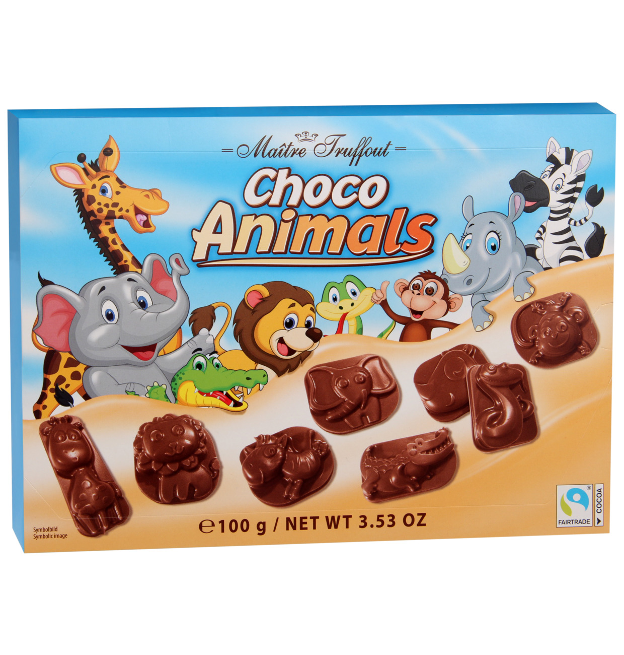 Maître Truffout Milk Chocolate Choco Animals 100g