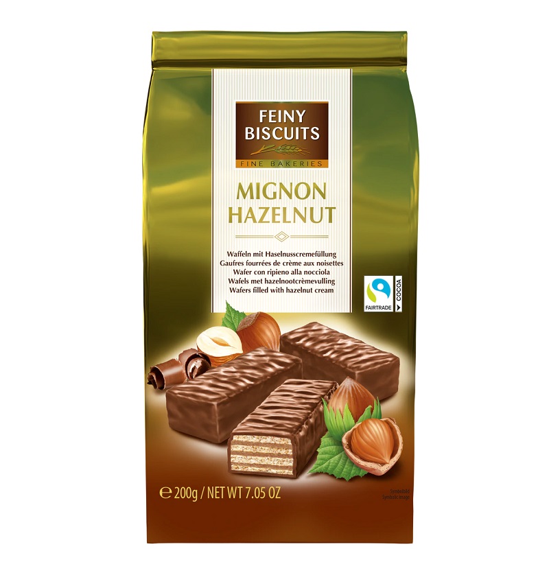 Mignon wafers filled with hazelnut cream 200g