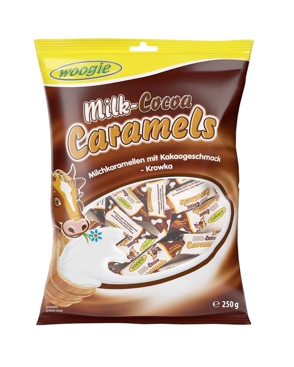 Woogie Milk Caramels Cocoa 250g