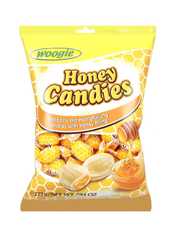 Woogie Candies with honey filling 225g 
