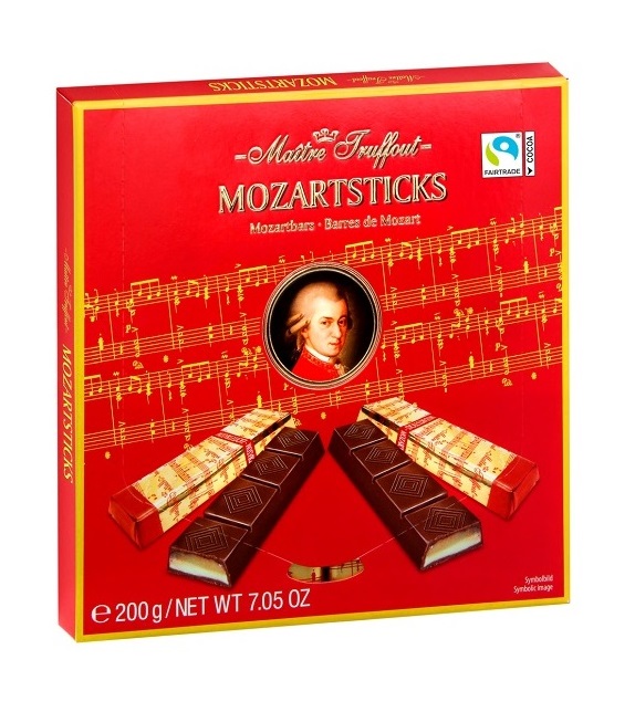 Mozart Dark Chocolate Marzipan 200g