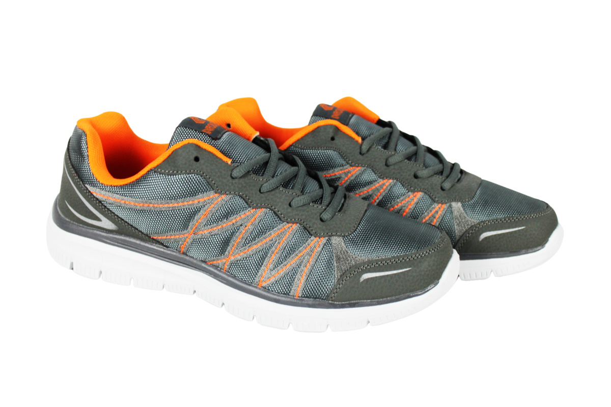 Men's sneakers grey/orange size 41-46