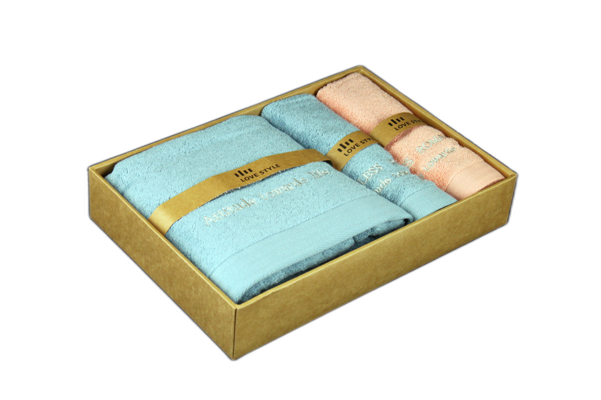 Towel Gift Box Royal mocca 4 pcs | matejovsky-bedding.com