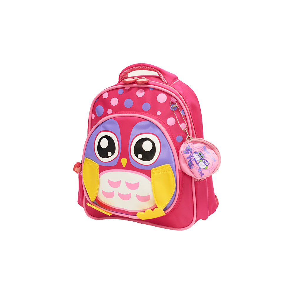 Atma Kid's backpack, Pink Owl 30*27 cm