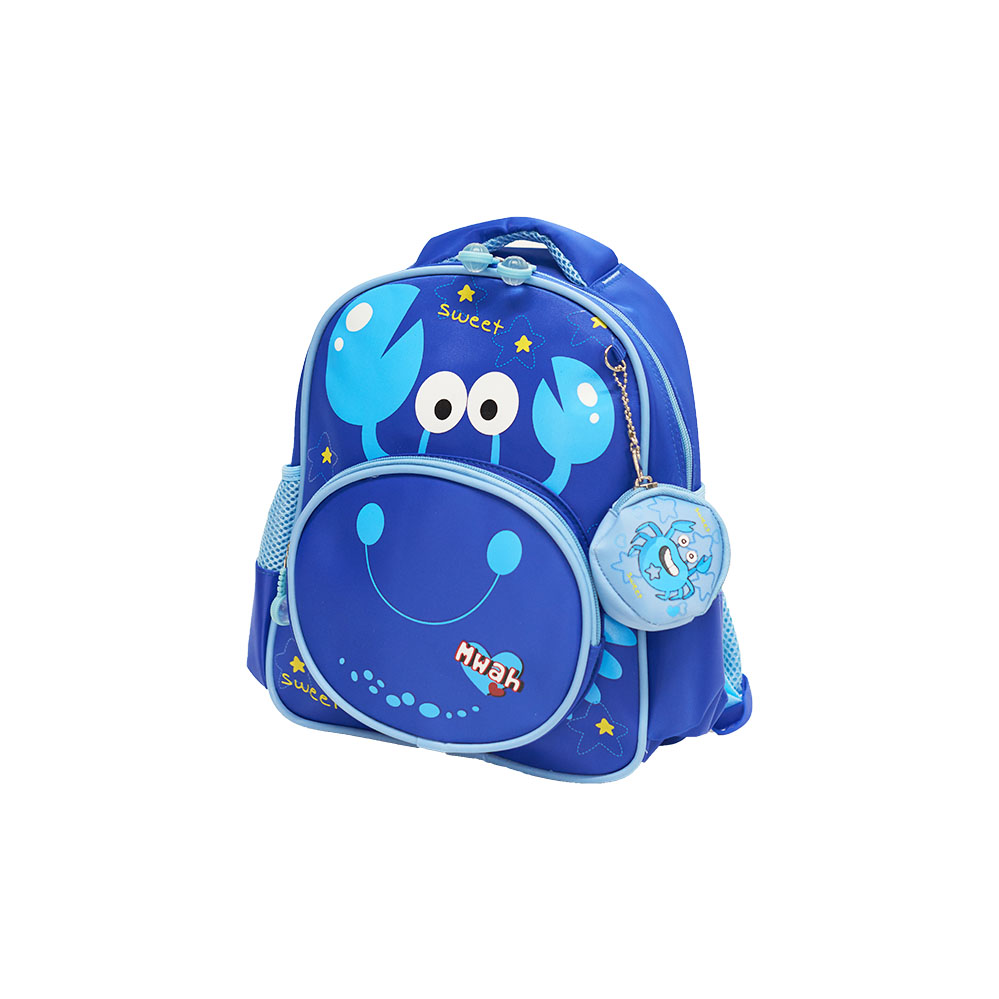 Atma Kid's Backpack, Blue Crab 30*27 cm