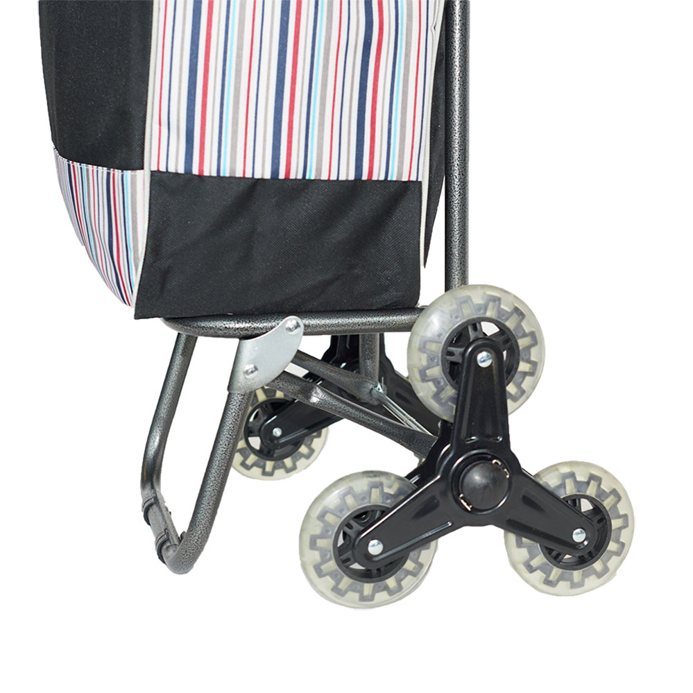 Alezar 3 Wheel Shopping Trolley Brown 98*31*37 cm