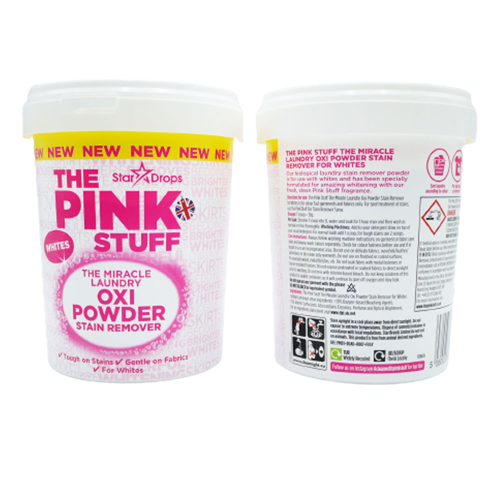 Stardrops - The Pink Stuff - The Miracle Laundry Oxi Powder Stain