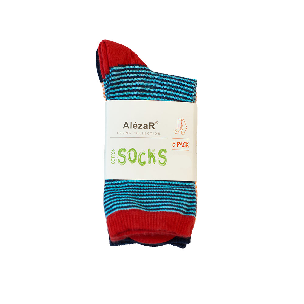 AlezaR Cotton Kid's Socks 5 pairs,size 27-30