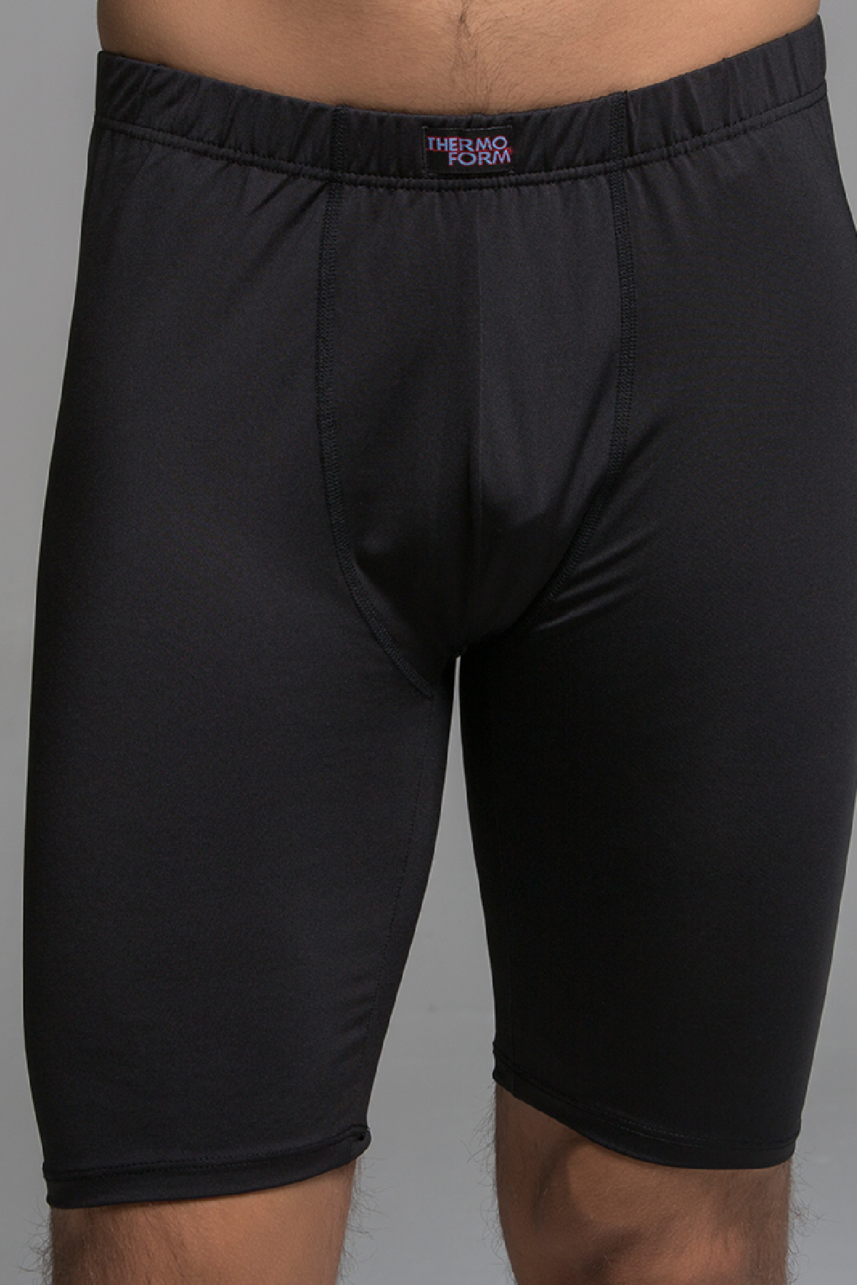 TF Microfibre Long Boxer Shorts, Black S
