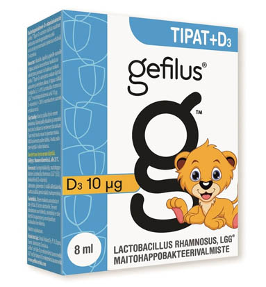 Gefilus Drops + D3 lactic acid bacteria preparation supplements 8 ml