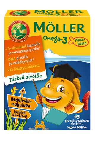 Möller Small Fish 45pcs Omega 3 Multifruit