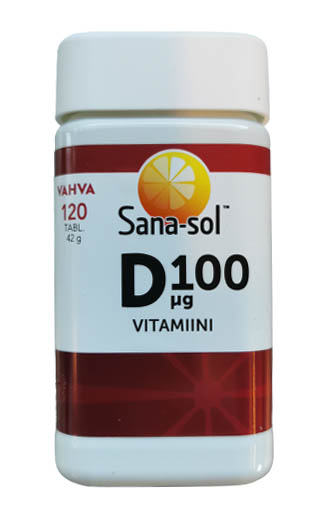 Sana-sol Vitamin D 100mg 120pills
