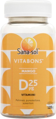 Sana-Sol Vitabons D25µg 60kpl 