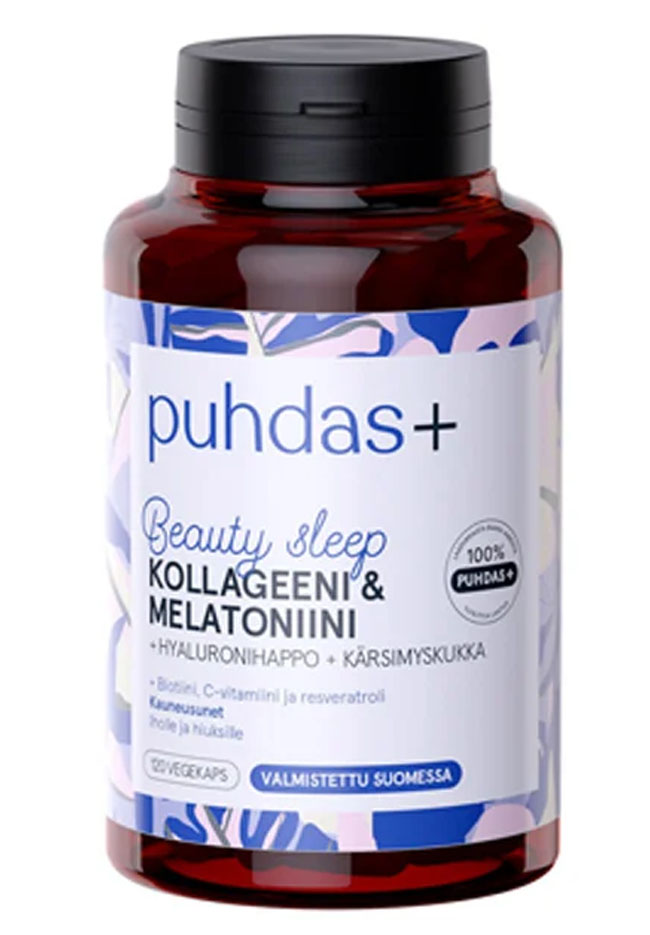 Puhdas+ Collagen & Melatonin Pure+ 120 caps Beauty Sleep