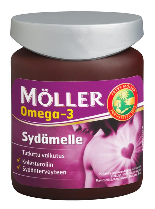 Möller Omega 3 for the heart + vit.E 76 capsules