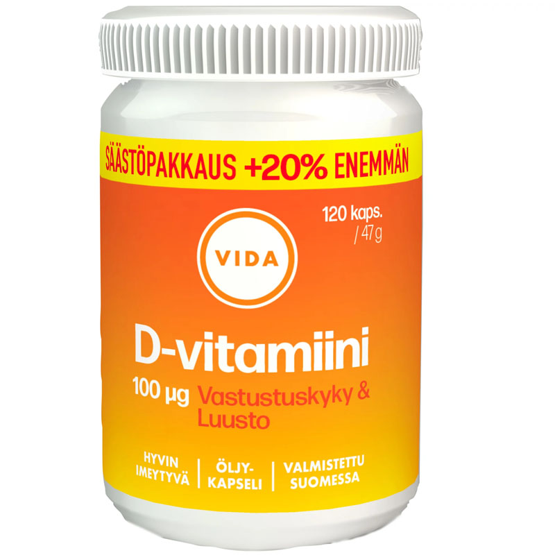 Vida vitamin D 100µg 120caps